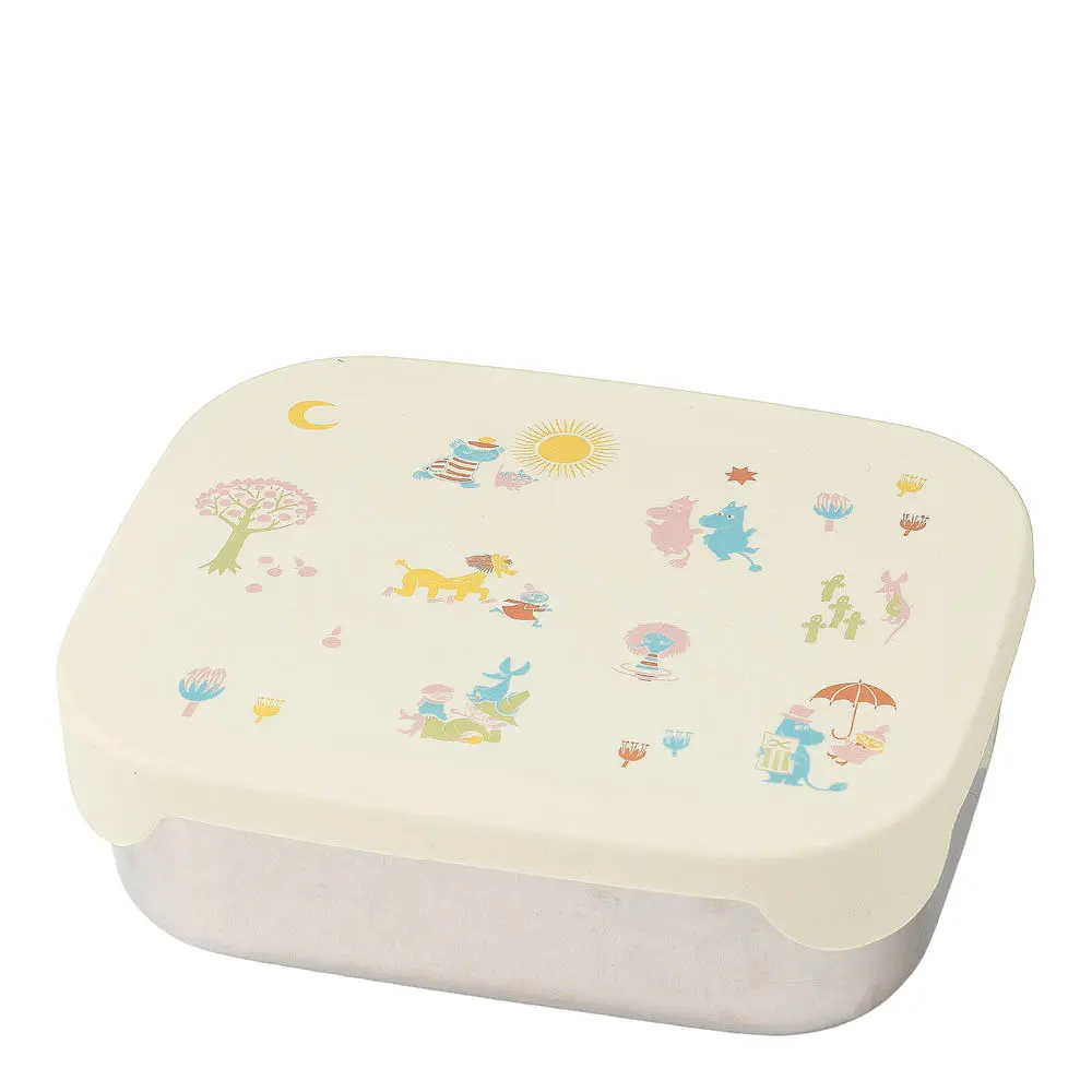 Mummi matboks metall 17,5x13,5 cm beige 80 år