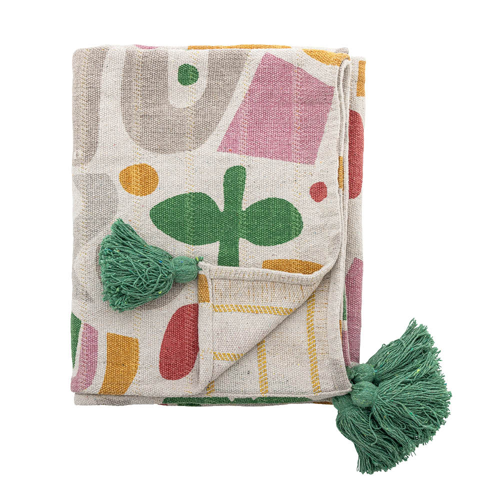 Bloomingville MINI Filur pläd 160x130 cm flerfärgad