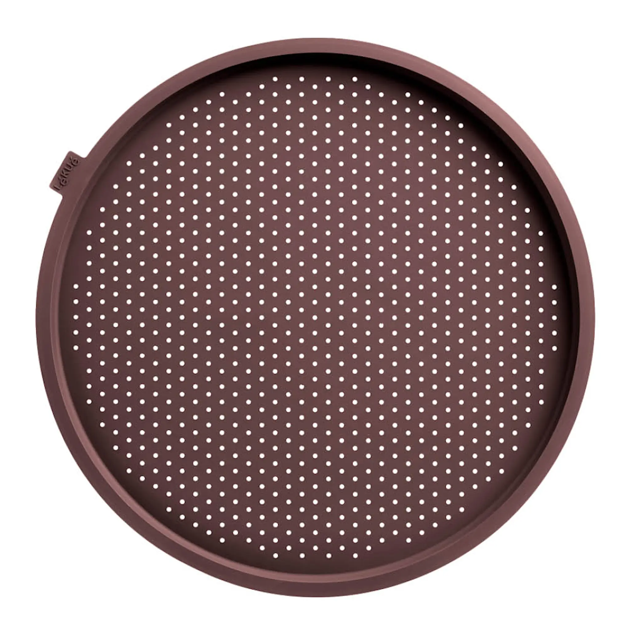 Lékué Pizzamatta för krispig botten rund 36 cm brun