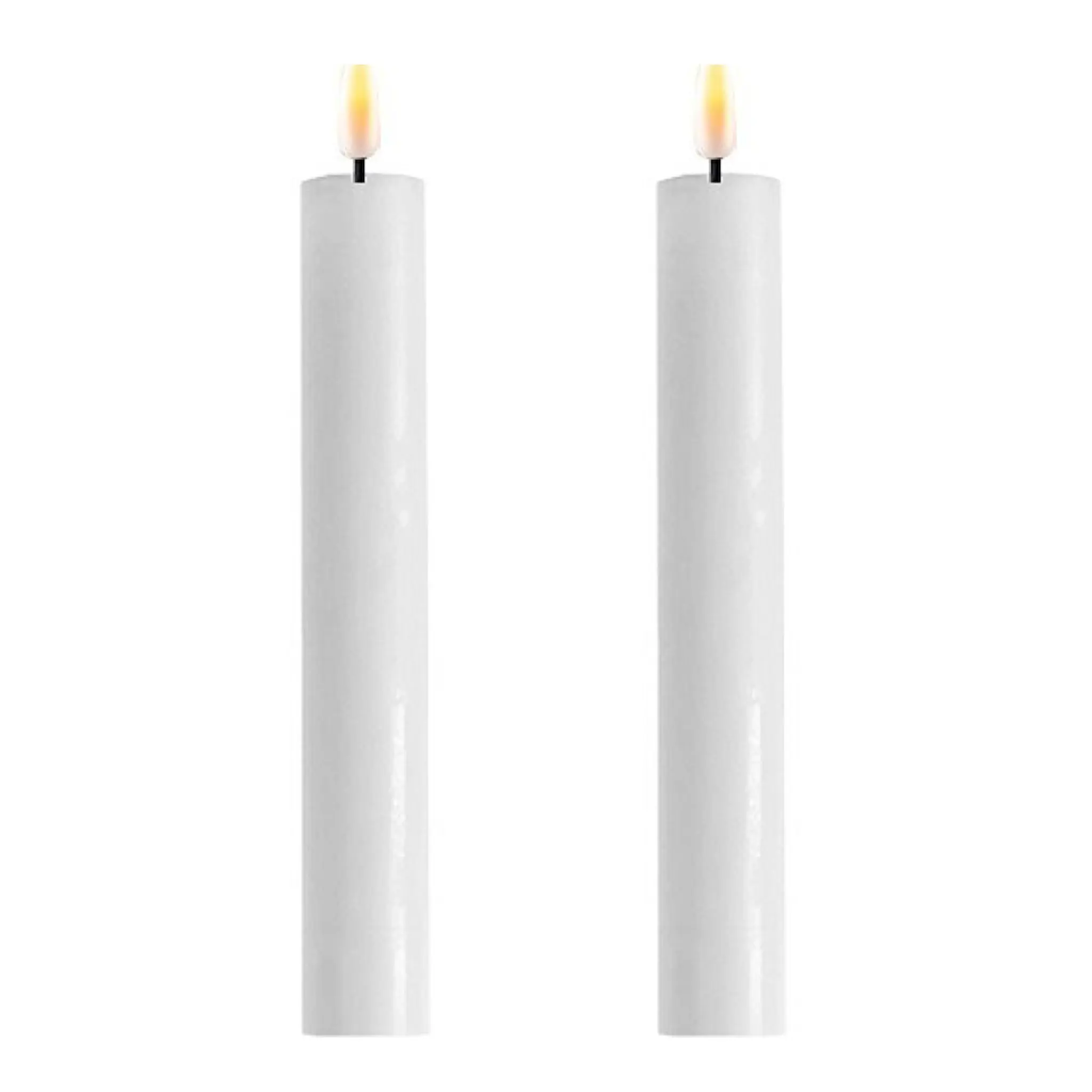 DeluxeHomeart LED Kruunukynttilä 2,2x15 cm 2 kpl Valkoinen