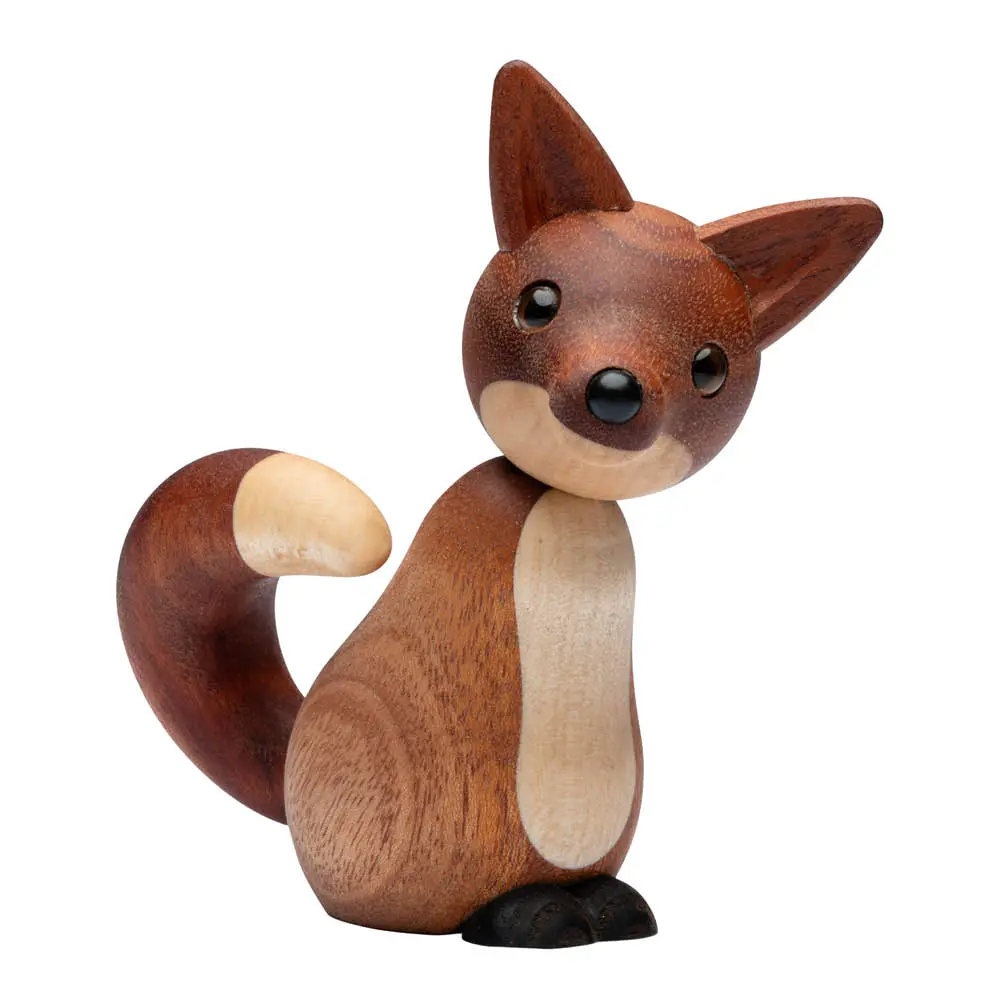 Roxy Rev trefigur 10 cm mahogni