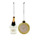 NewYear 2027 juldekoration 2-pack silver