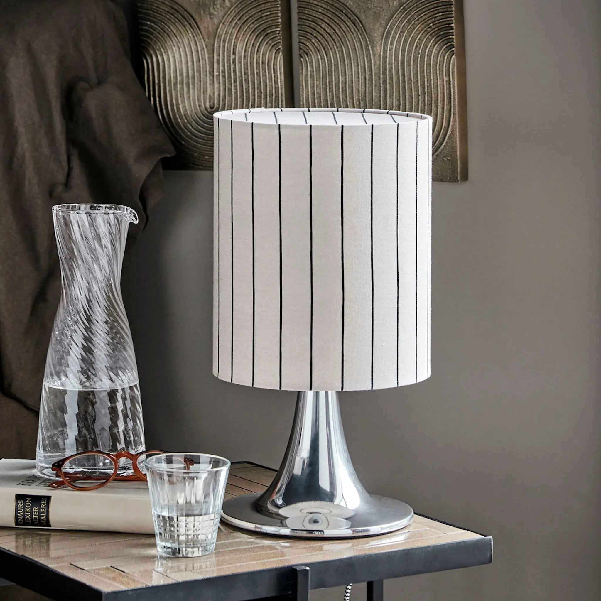 House Doctor Tulip bordslampa 38 cm silverfinish