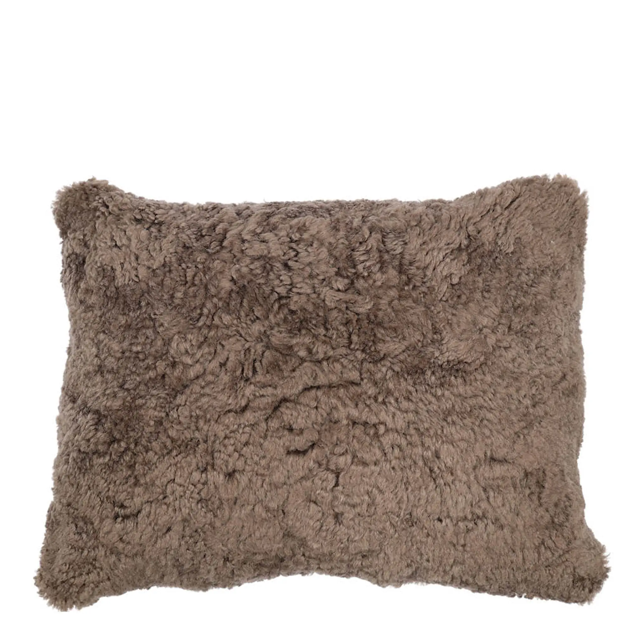 Natures Collection Tyynynpäällinen New Zealand lampa lyhyt villa 35x45 cm suklaa