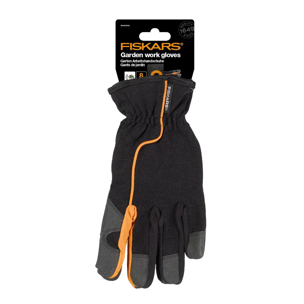 Puutarhahanskat koko 8 Musta