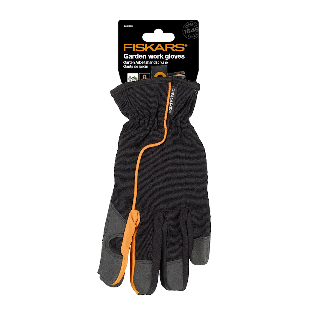 Fiskars Trädgårdshandskar Strl 8