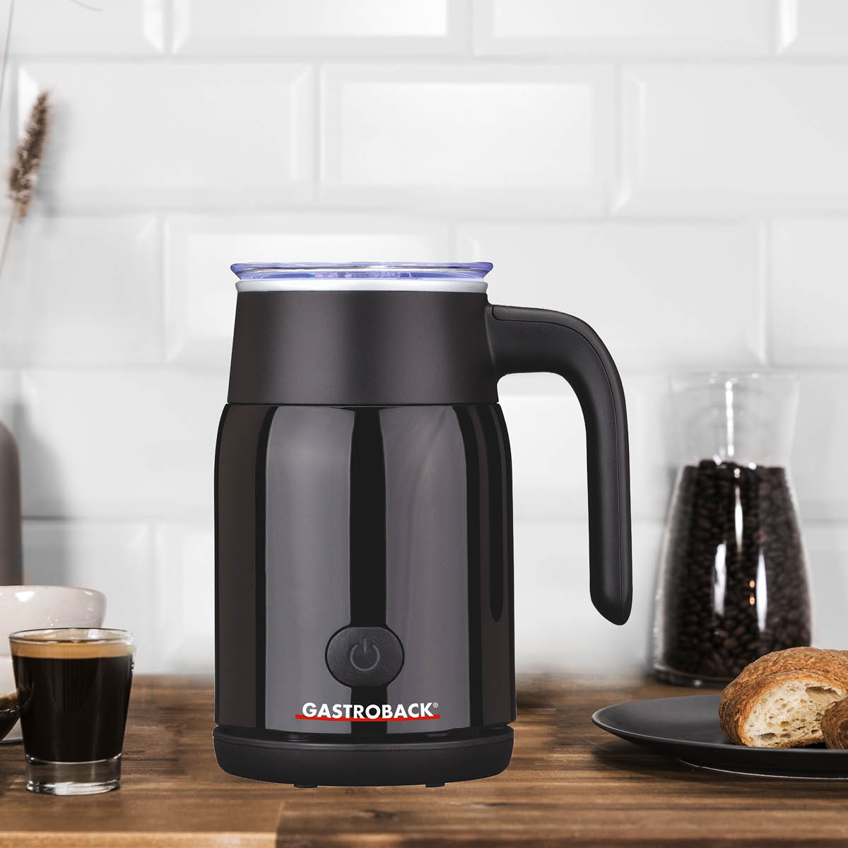 Gastroback Latte Magic melkeskummer svart