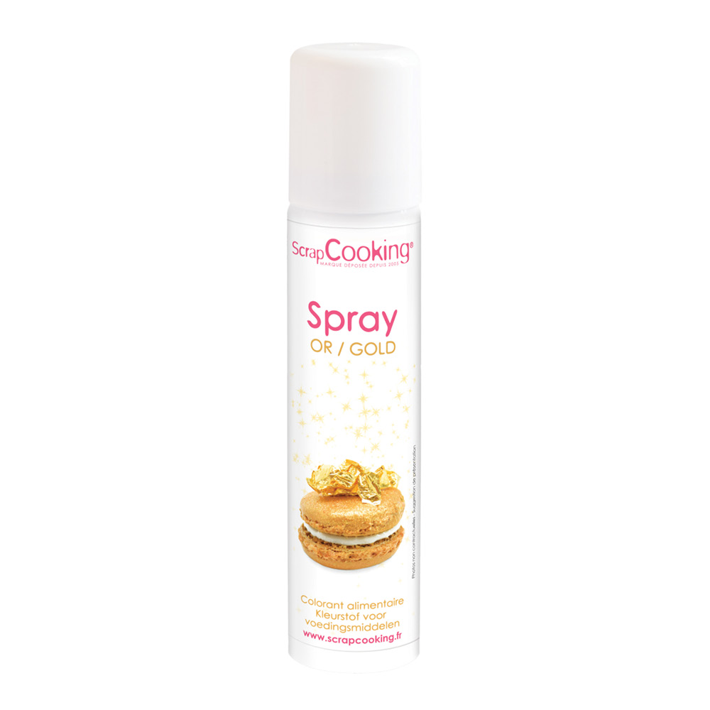 ScrapCooking Färgspray 75 ml guld