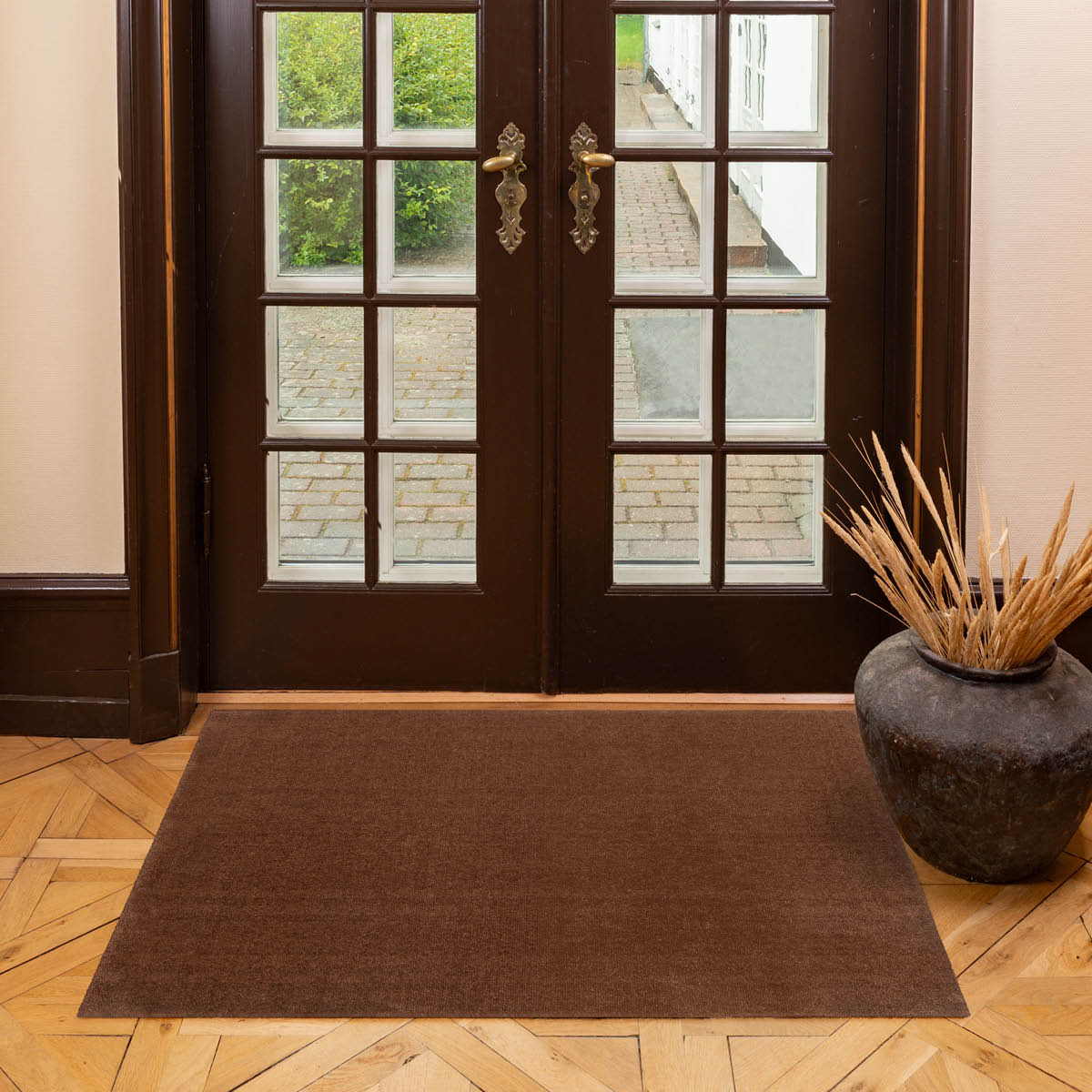 Tica Copenhagen Unicolor golvmatta 130x90 cm cognac