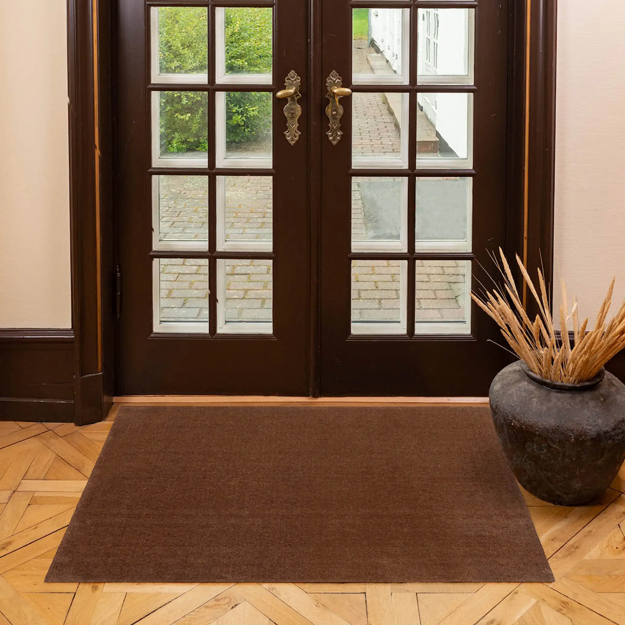 Tica Copenhagen Unicolor golvmatta 130x90 cm cognac