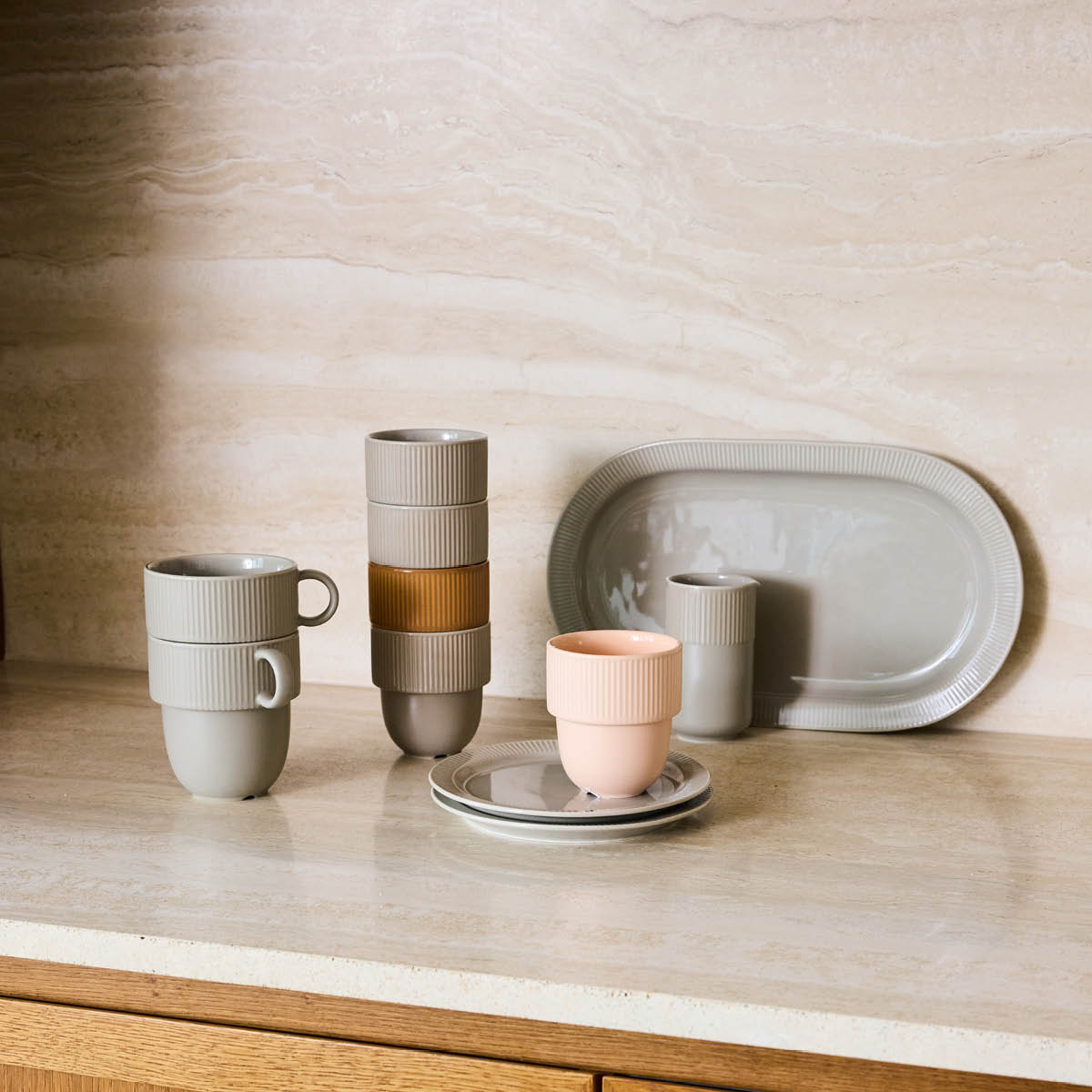 Sagaform Inka tekopp 37,5 cl beige