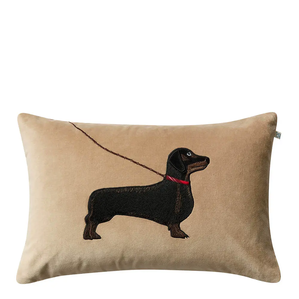 Frankie putetrekk velur 40x60 cm Tan