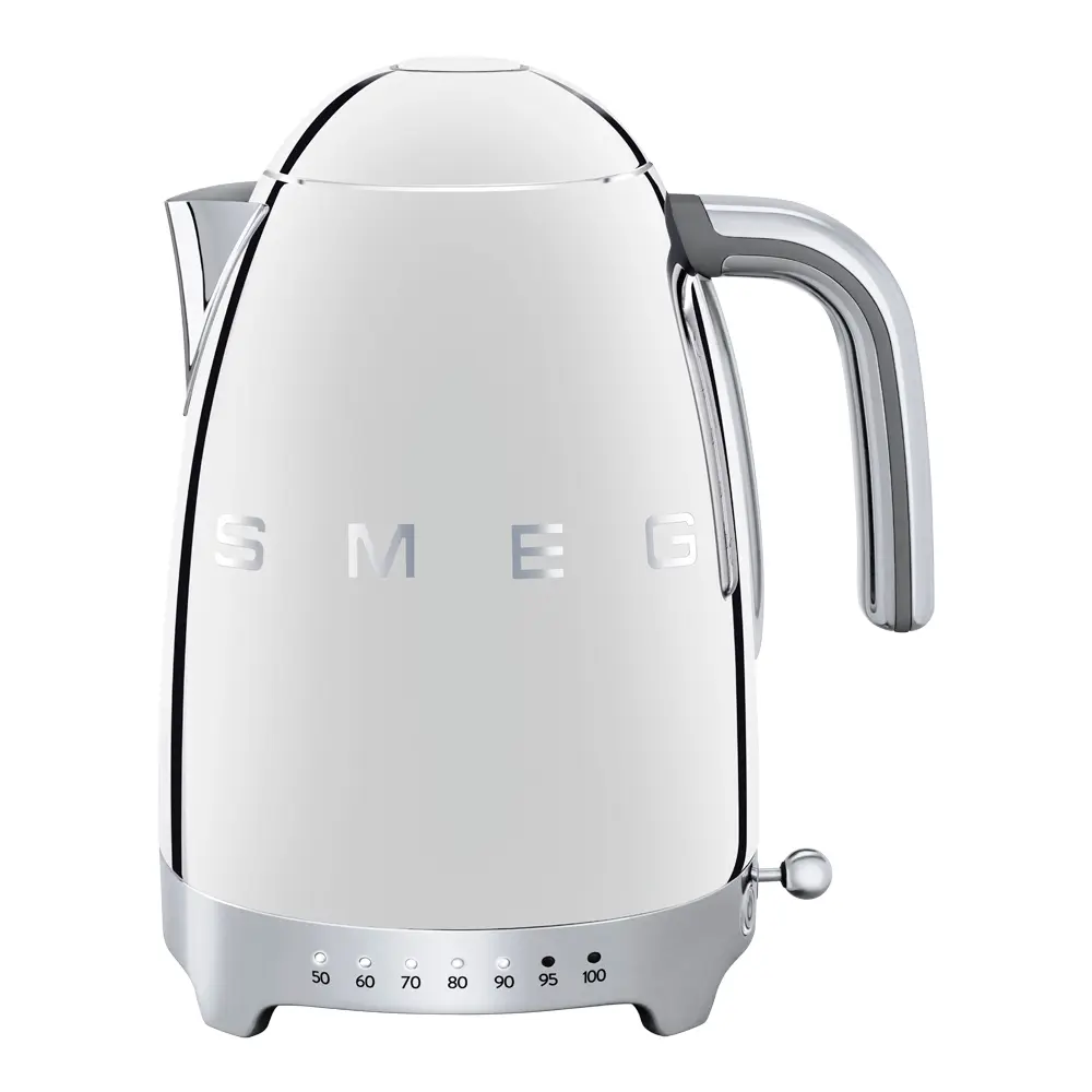 Smeg Vedenkeitin säädettävä lämpötila 1,7L KLF04 Kromi