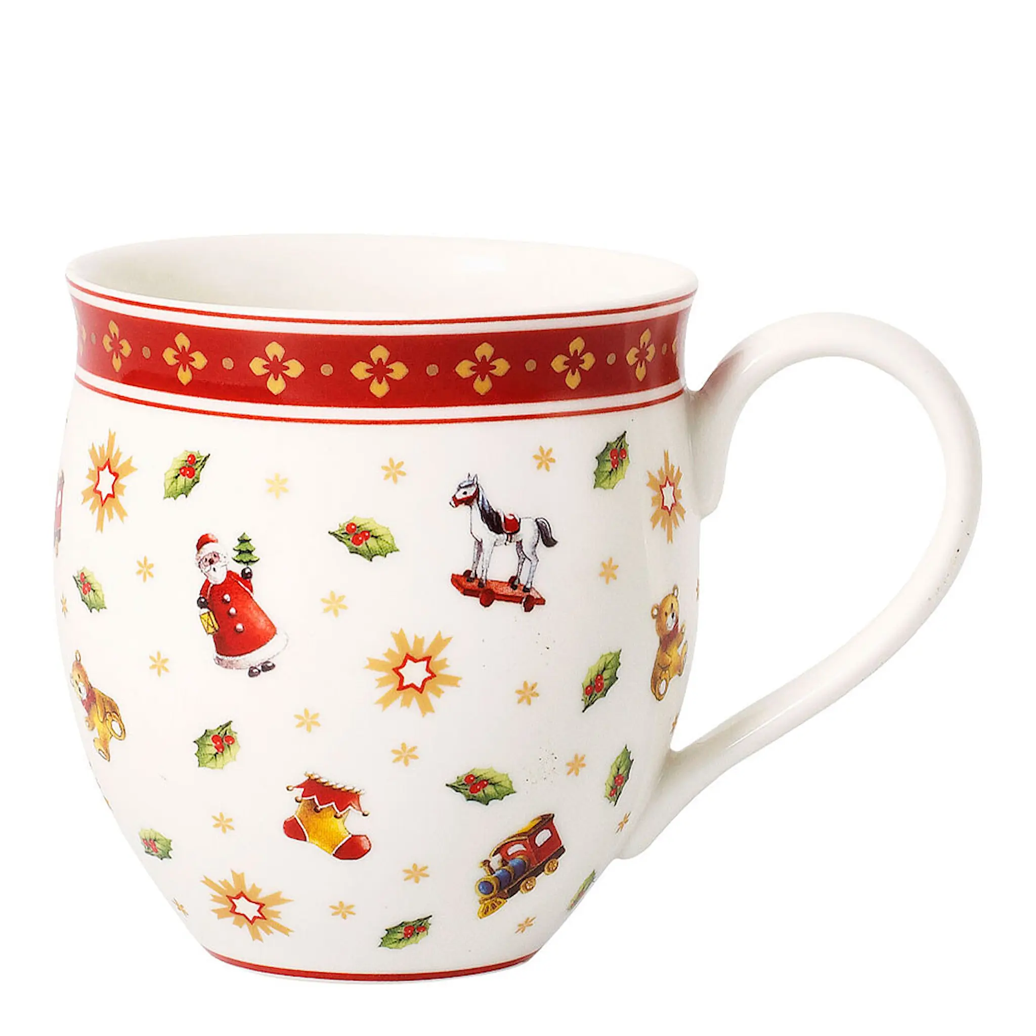 Villeroy & Boch Toy's Delight mugg 39 cl vit/röd