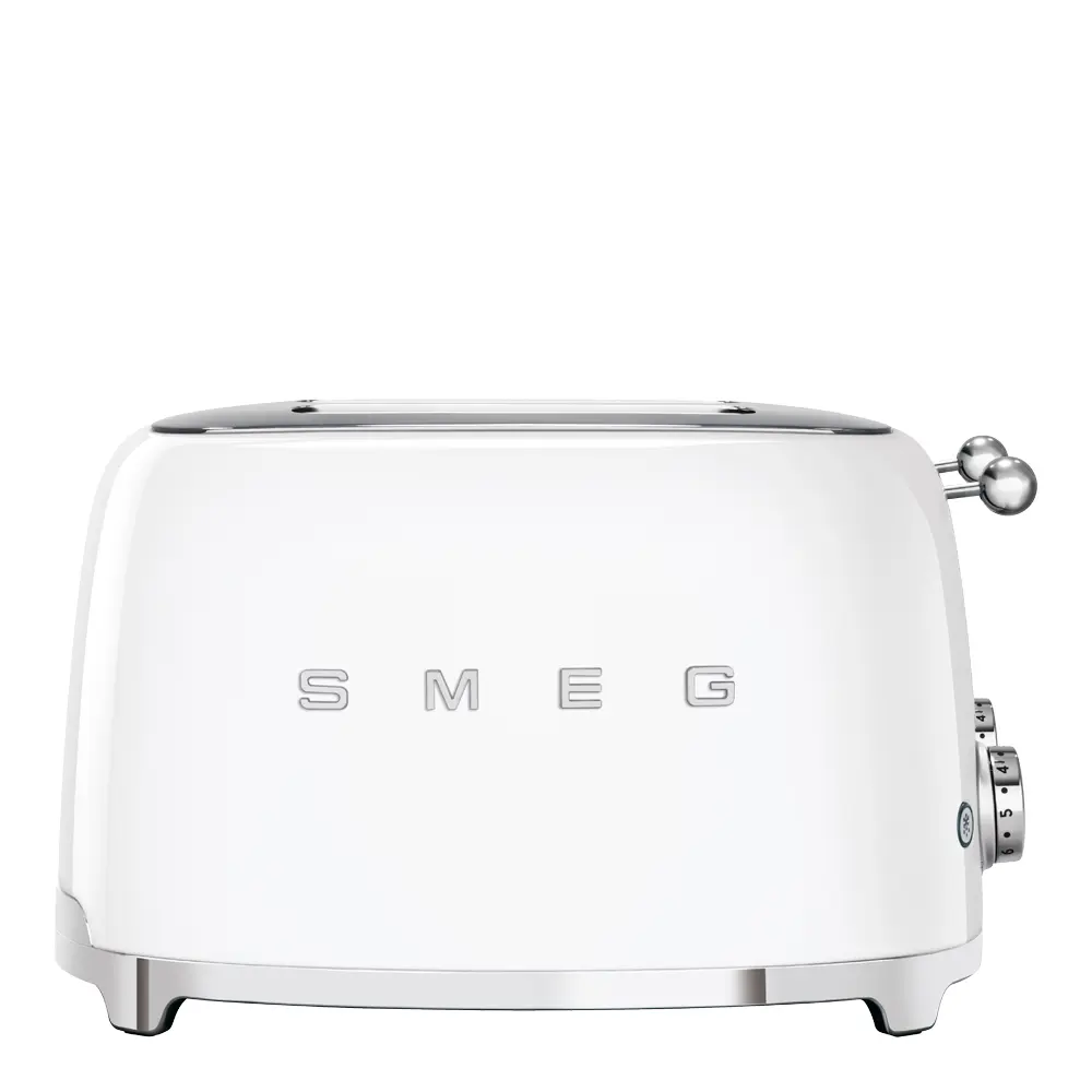 Smeg Leivänpaahdin neliömäinen 4 viipaletta TSF02 Valkoinen