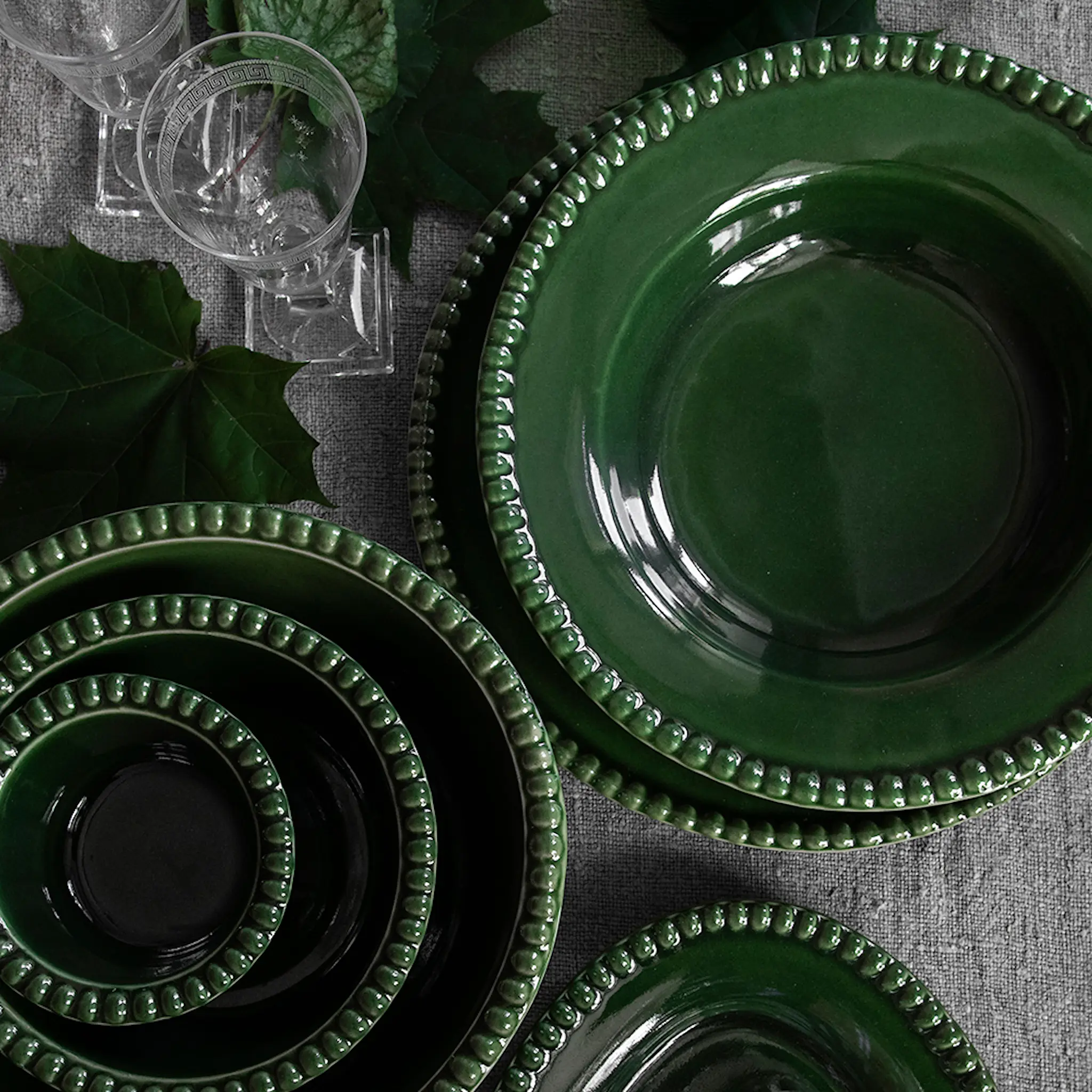 PotteryJo Daria Tarjoilukulho 35 cm Moss