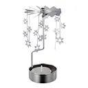 Istind värmeljushållare änglaspel H13,5 cm silver