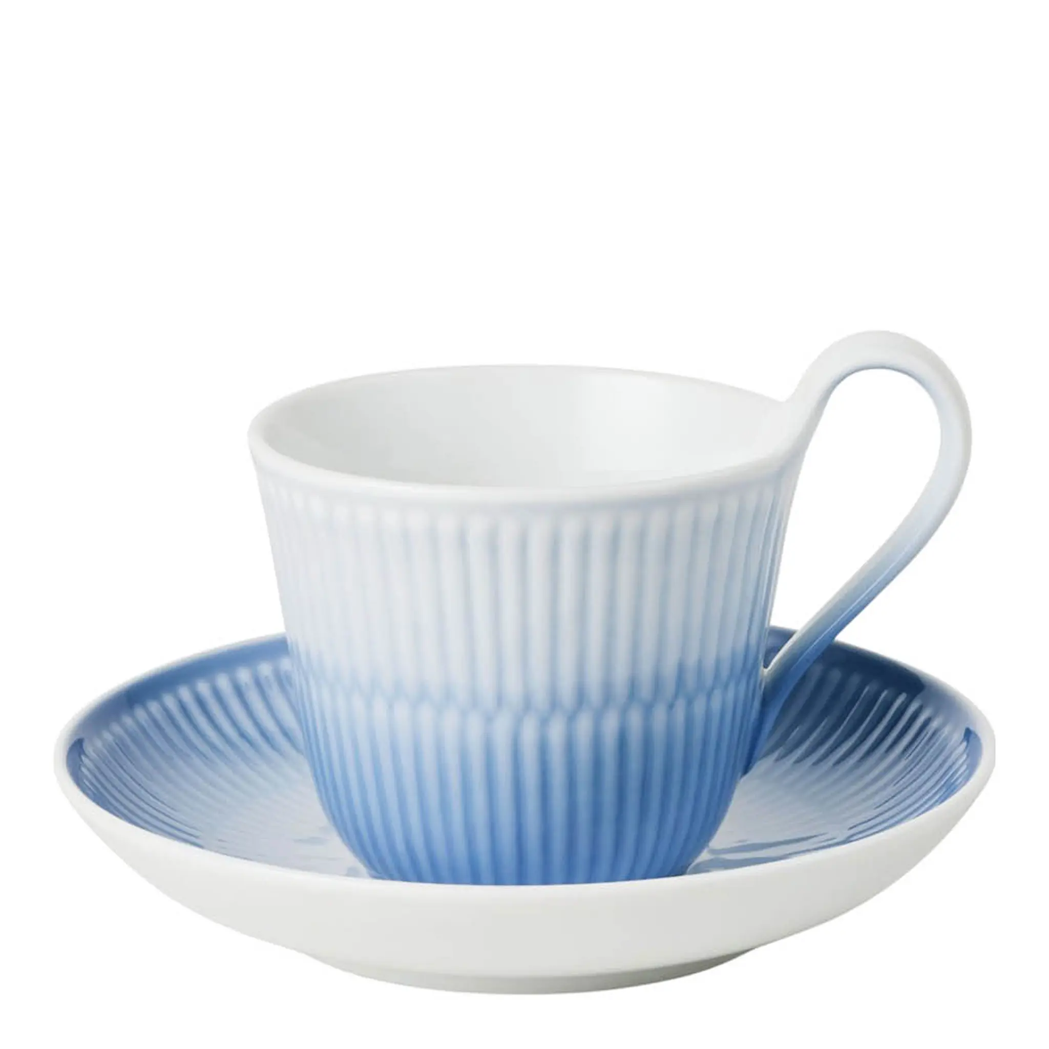 Royal Copenhagen Iris høyhankskopp og skål 25 cl blå