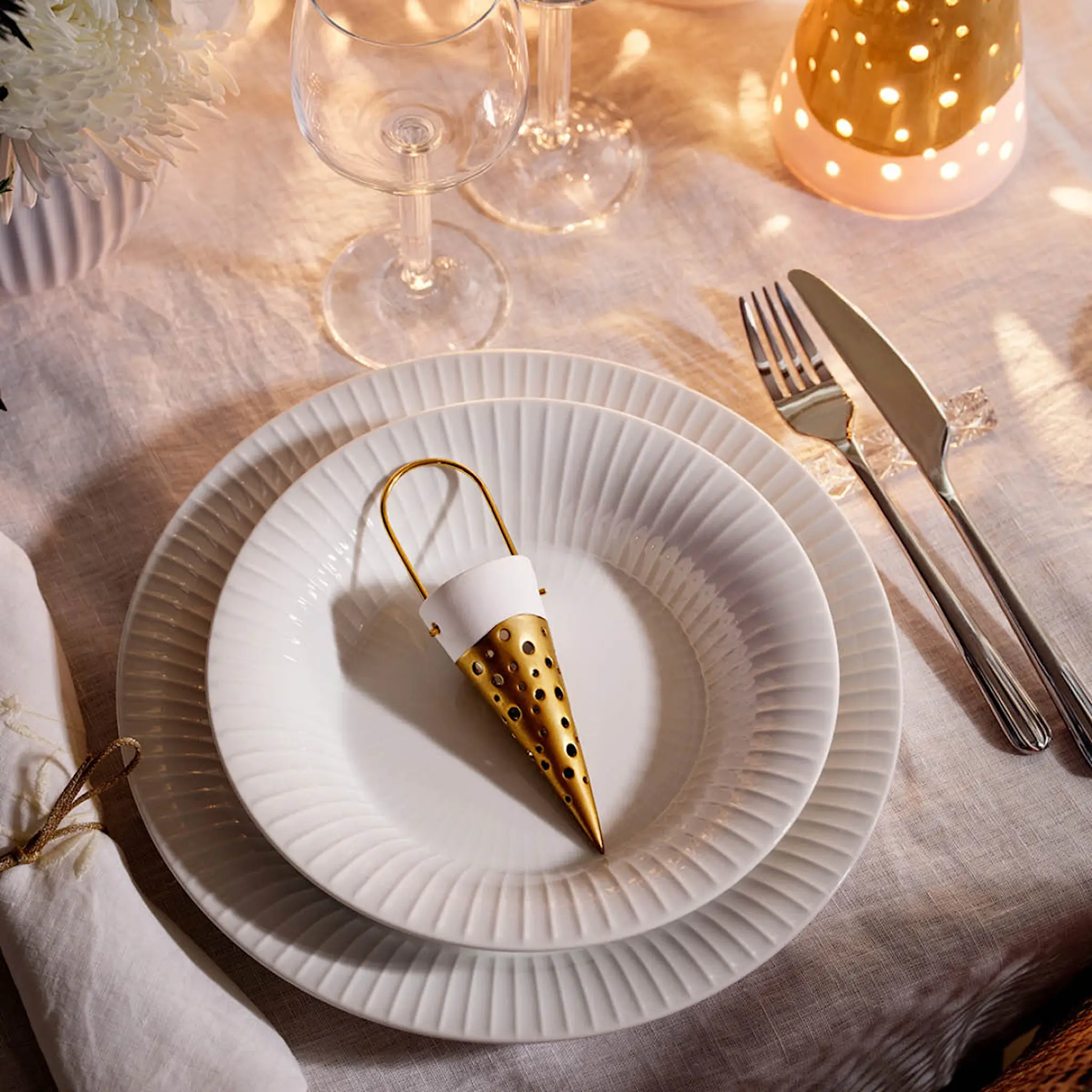 Kähler Hammershøi Lautanen 27 cm 4 kpl Valkoinen