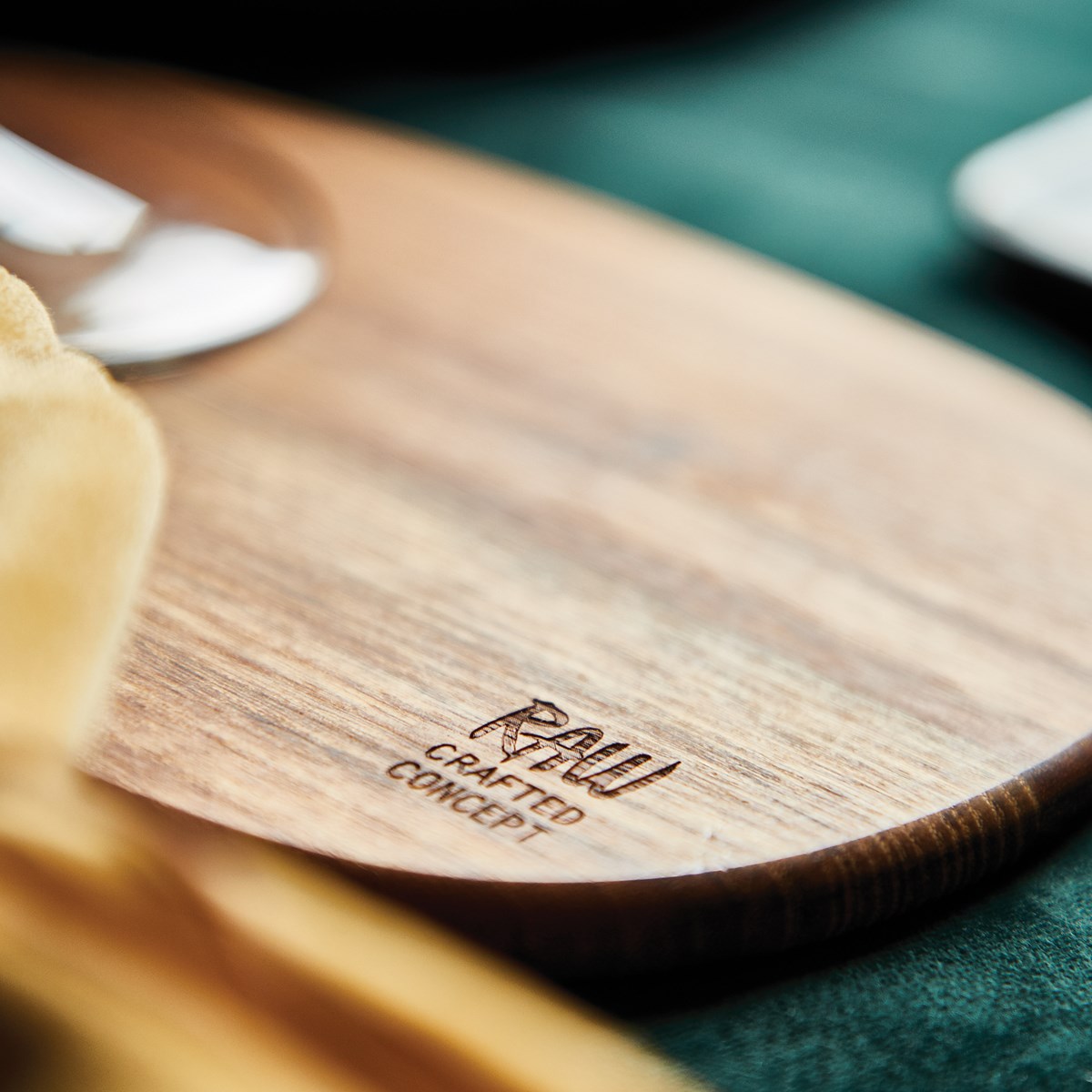 Aida RAW Teak smørebrikker 19x14x1 cm 2 stk