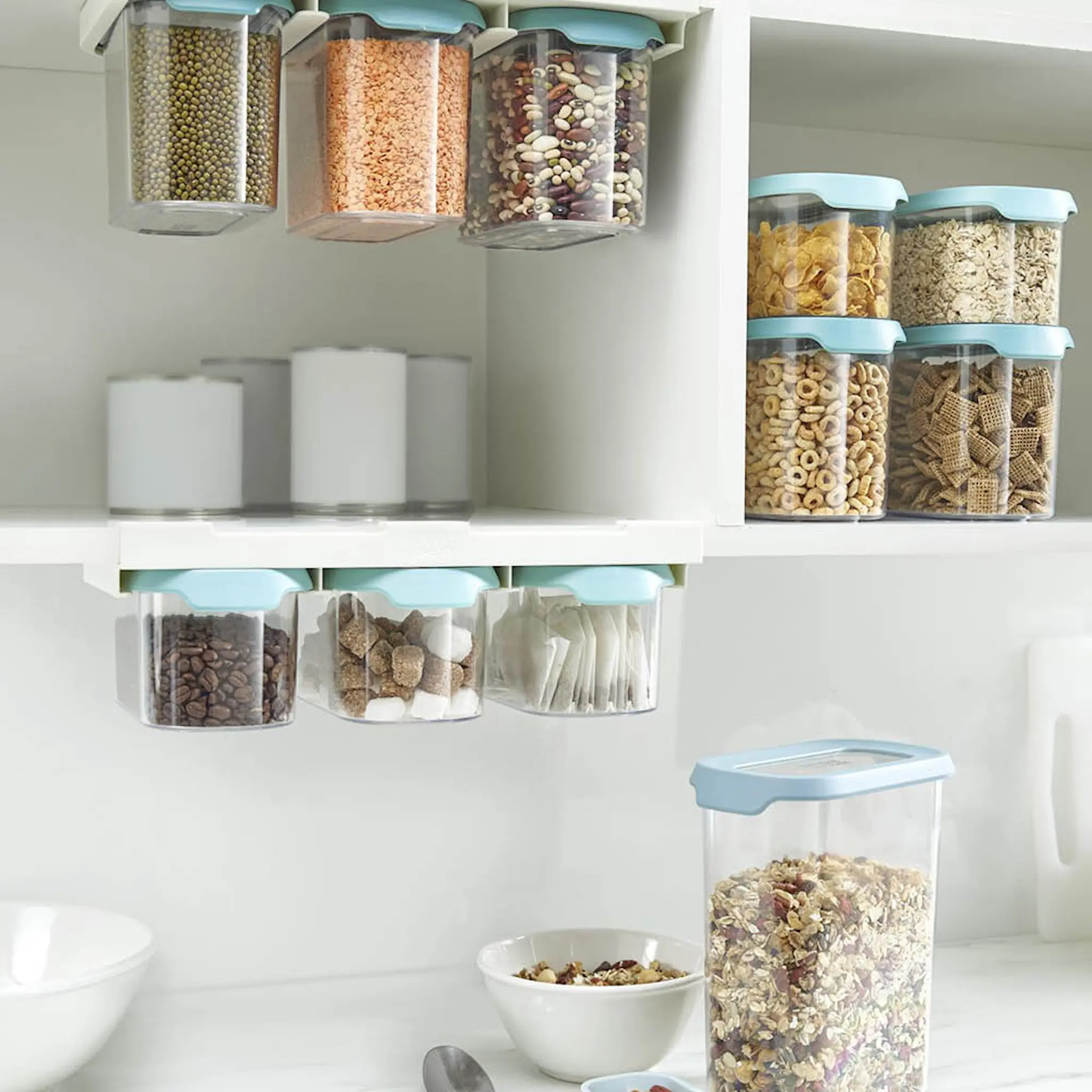 Joseph Joseph Cupboardstore Förvaringsset 1,3L 3-Pack Klar/Blå