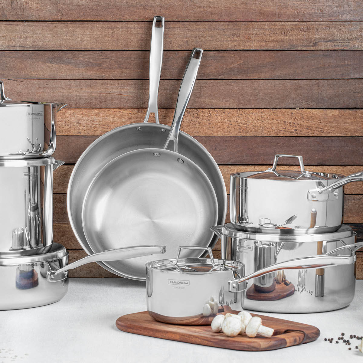 Tramontina Grano stekpanna 2 delar 20+30 cm stål