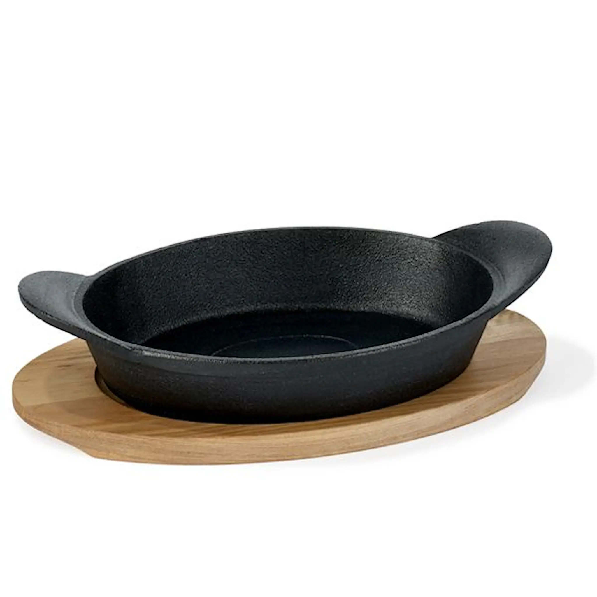 Holm Tallrik Gjutjärn Svart
