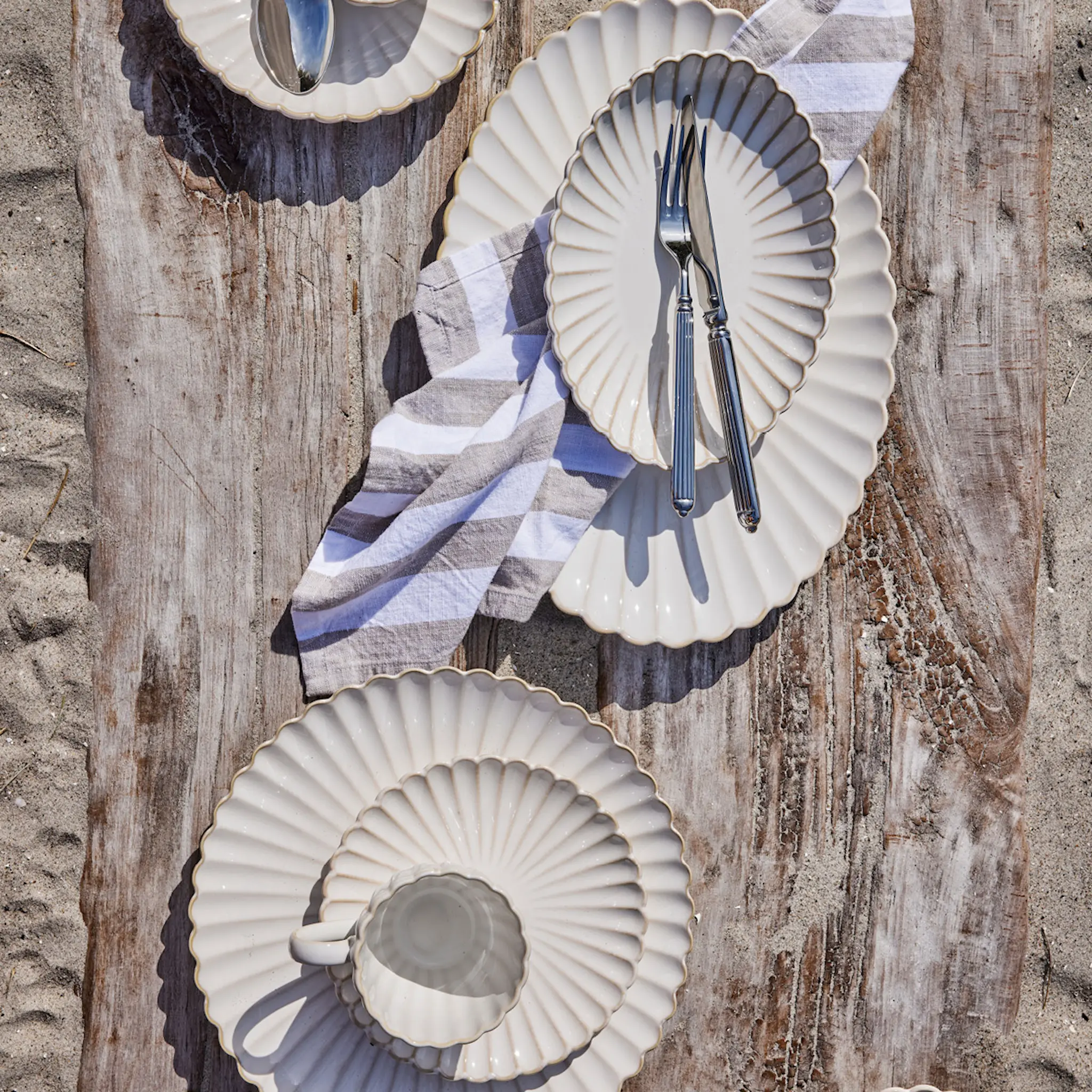 Lene Bjerre Camille tallrik 27 cm benvit