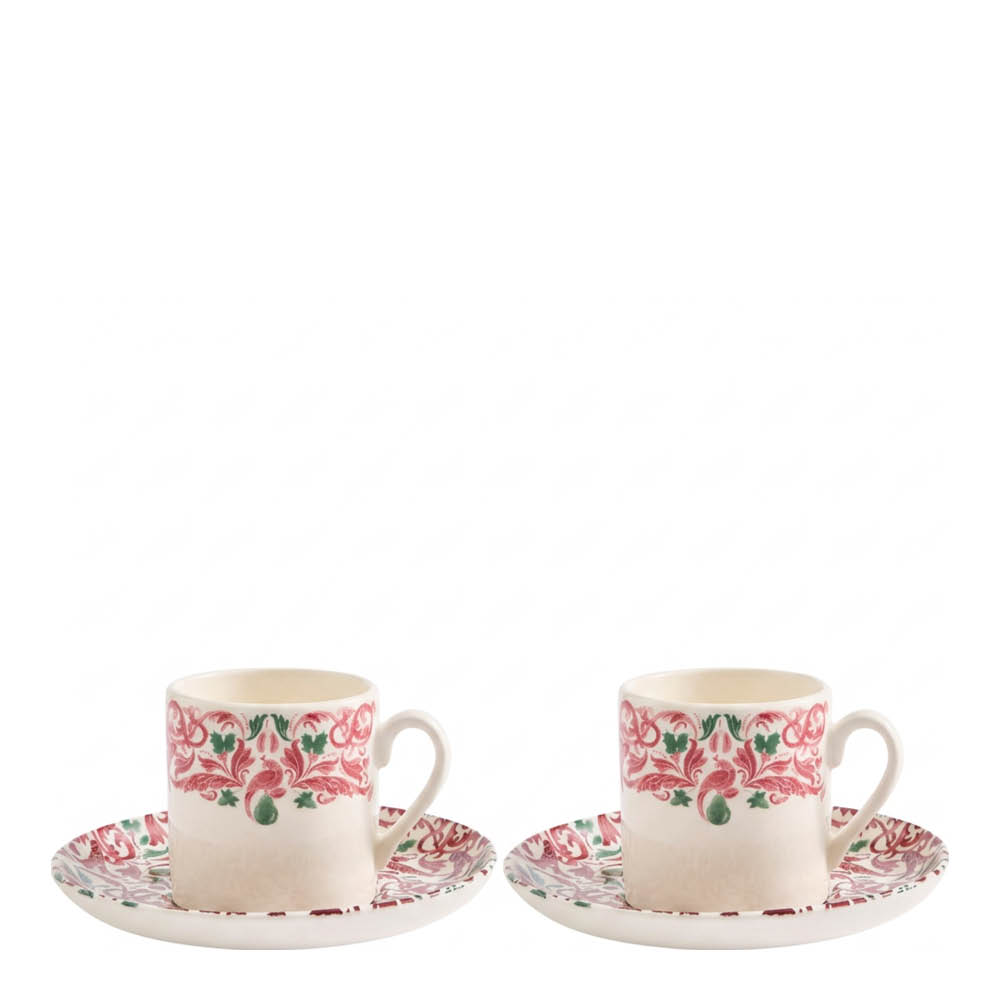 Spode Christmas Tree Yuletide espressokopp med fat 2-pack
