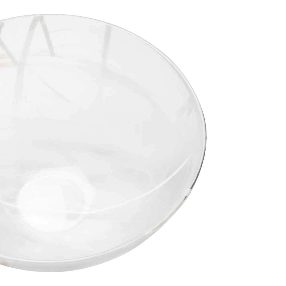 Kosta Boda Contrast skål 35 cm hvit