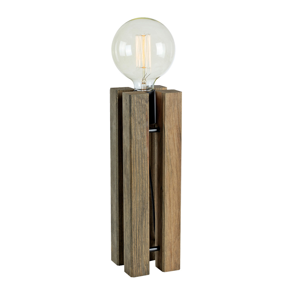 Markslöjd Lodge bordslampa 36 cm brunbetsad