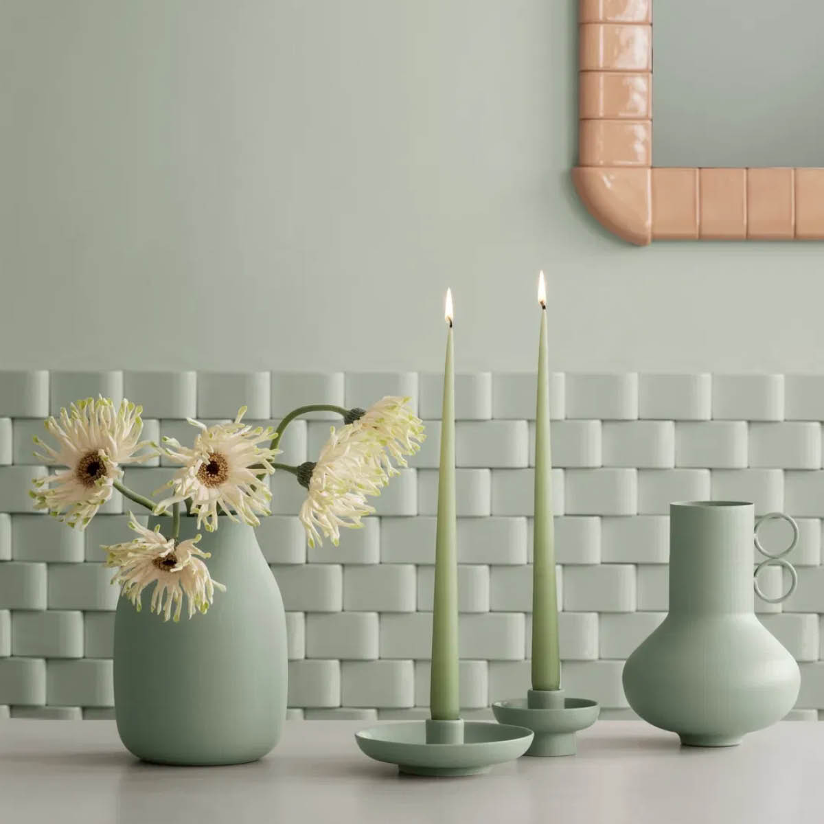 Blomus Vela ljusstake 9 cm grön