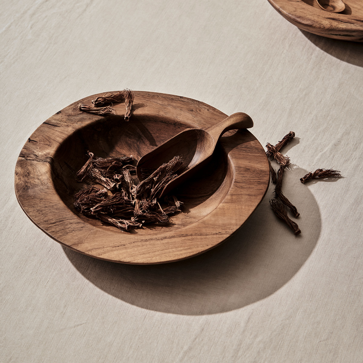 Tell Me More Teak scoop skje 18 cm