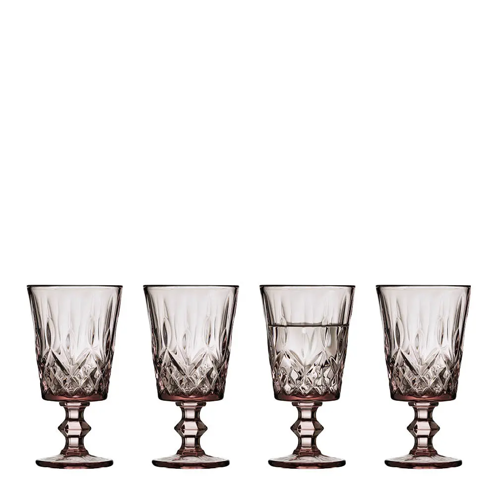 Sorrento Viinilasi 29 cl 4 kpl Vaaleanpunainen