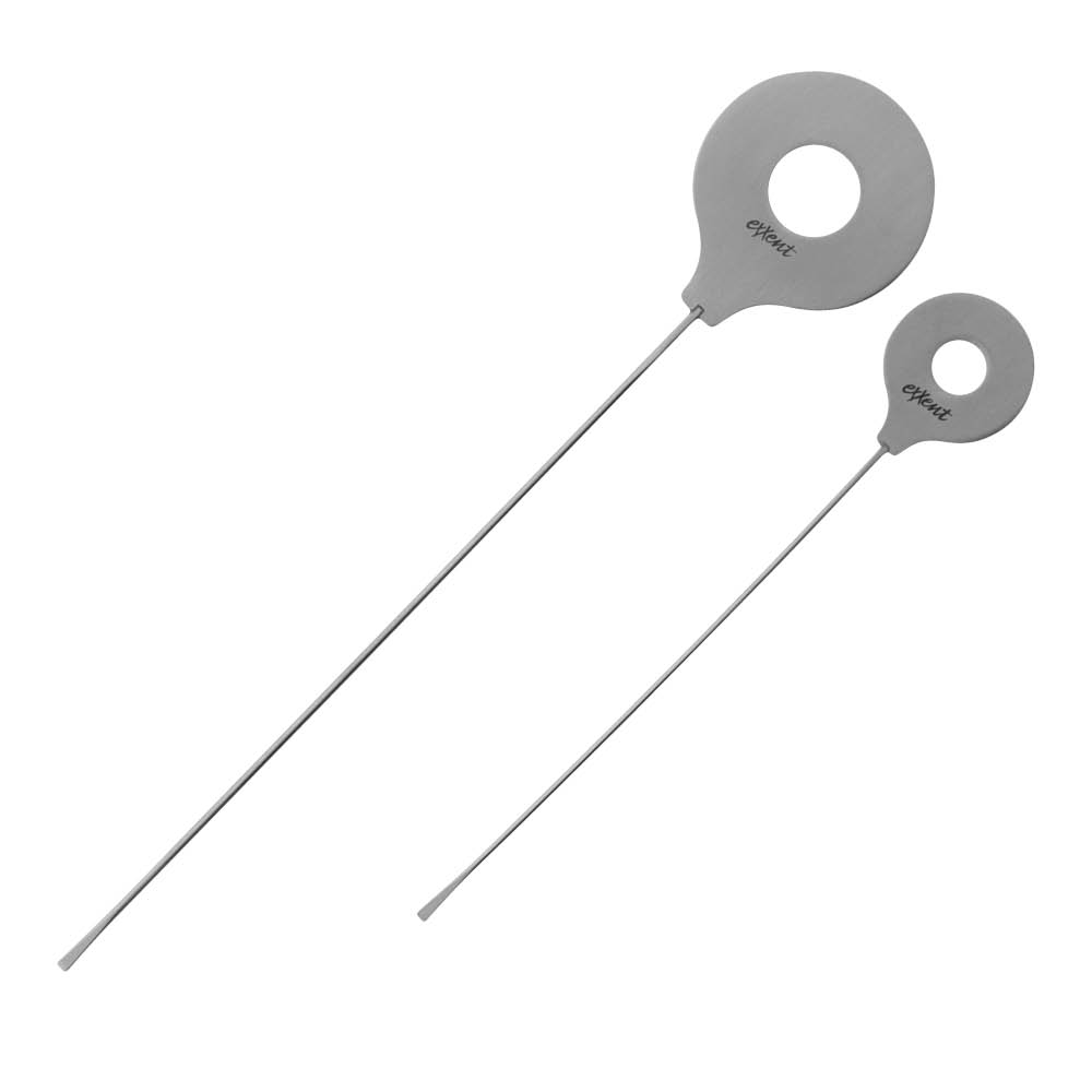 Exxent Provsticka set 14 cm + 20 cm stål