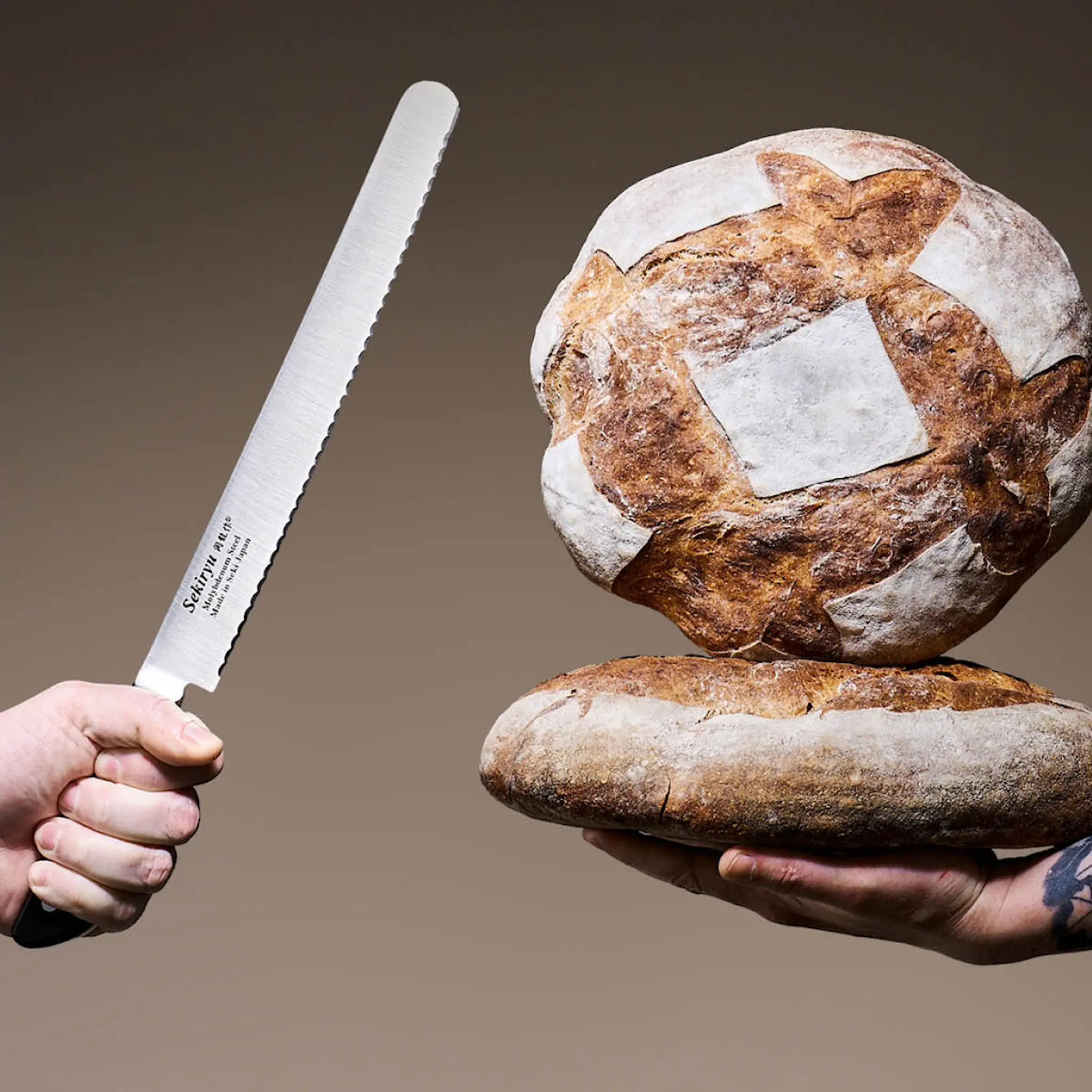 Sekiryu Master brödkniv 25 cm svart