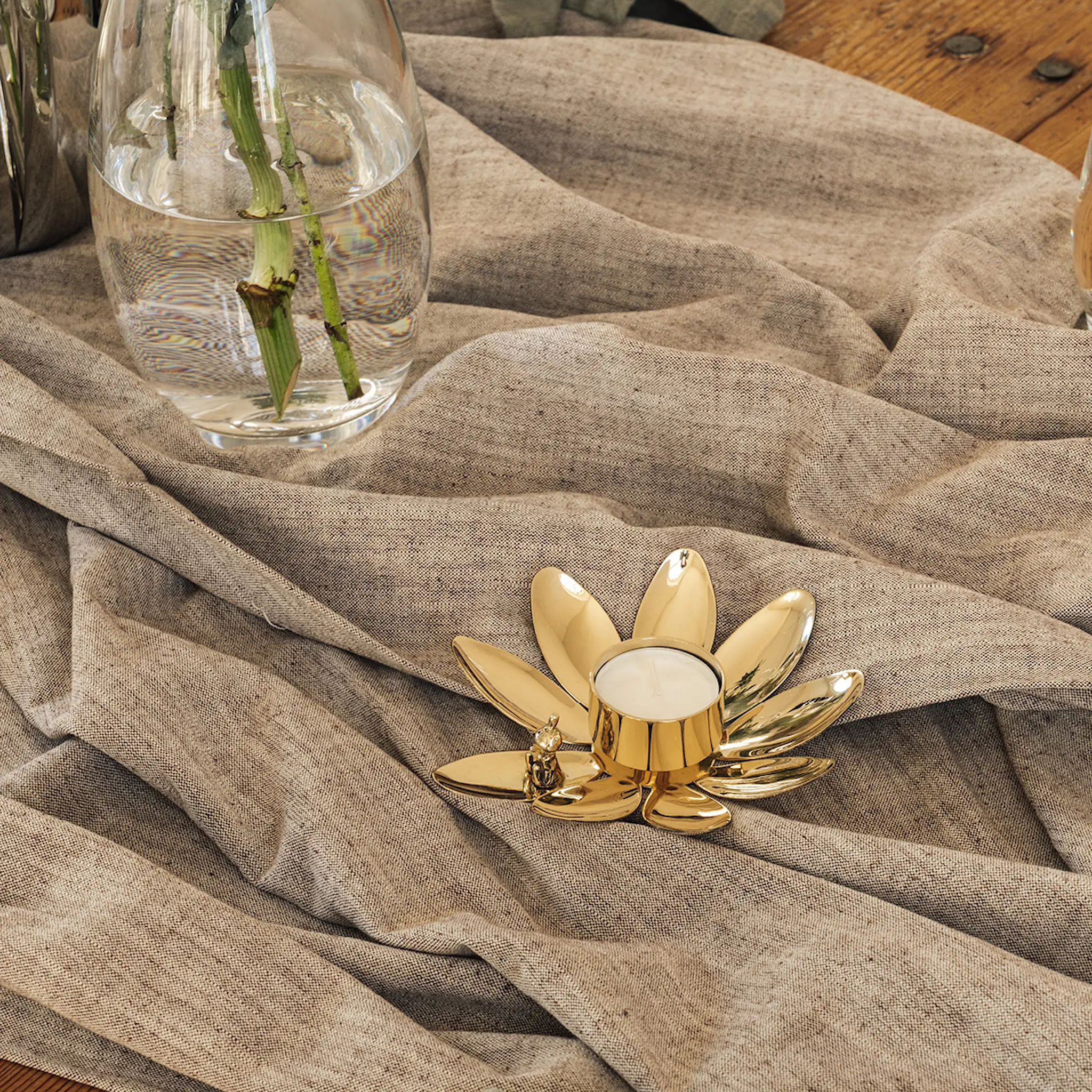 Hilke Hilke x Mumin ljusstake Lilla My mässing