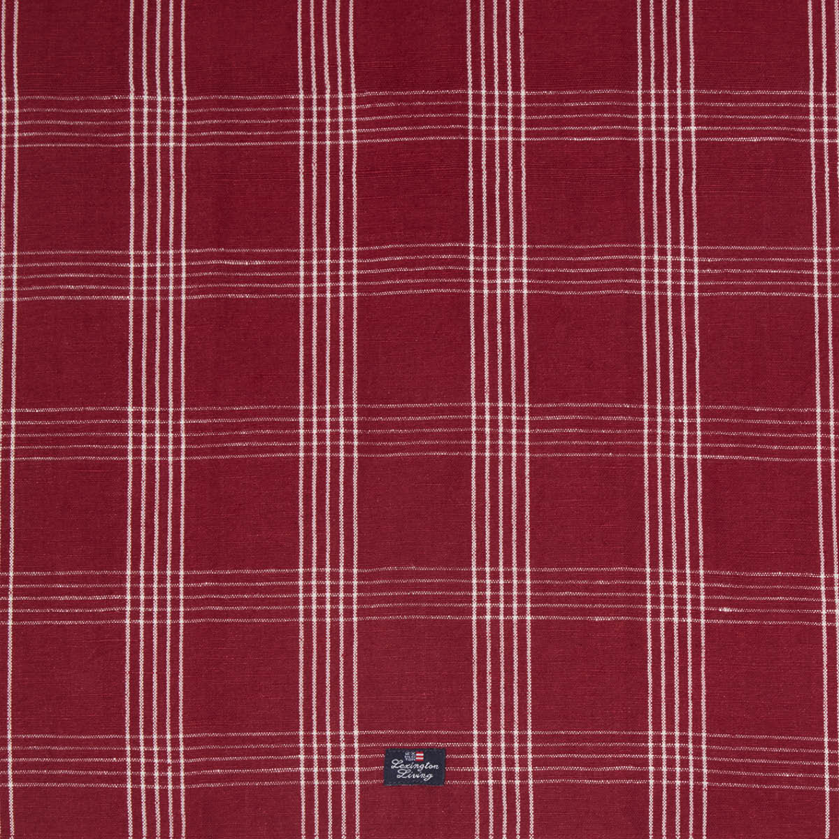 Lexington Kökshandduk linne/bomull 50x70 cm rutigt röd/vit