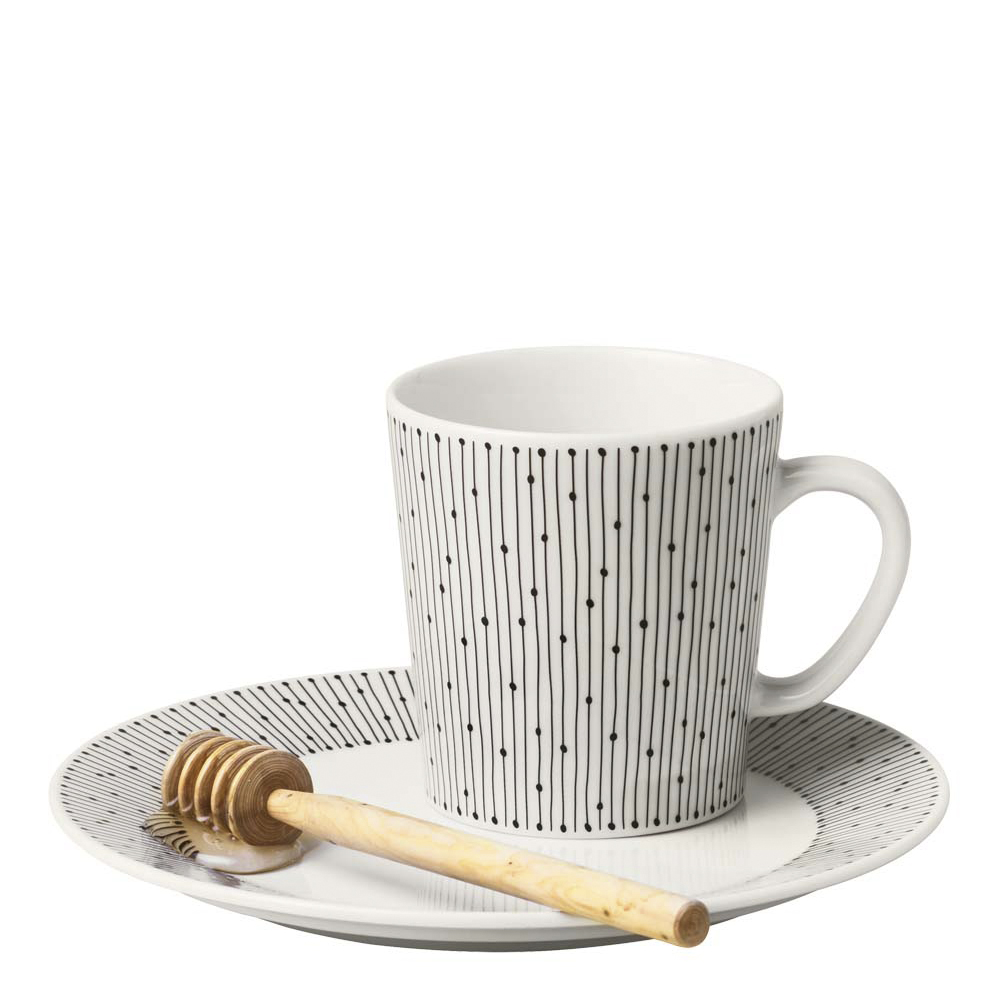 Arabia Mainio Sarastus Mugg 30 cl Vit/Svart