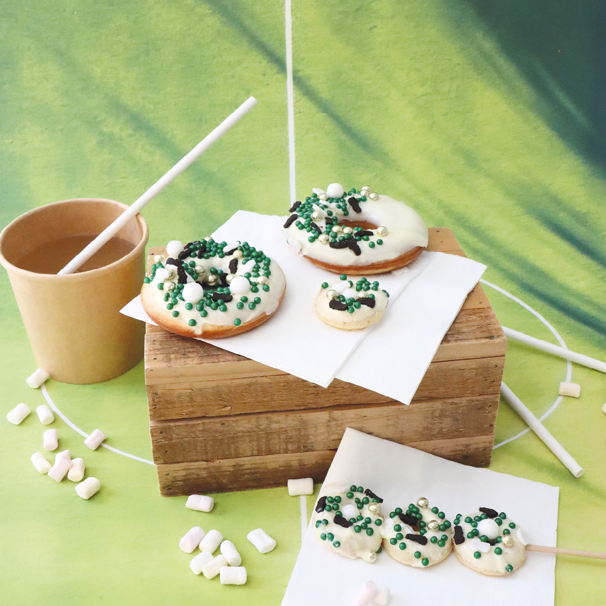 ScrapCooking Strössel fotboll 50 g grön/mix