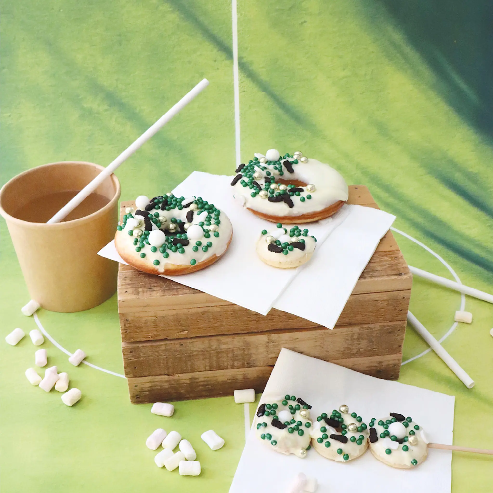 ScrapCooking Strössel fotboll 50 g grön/mix