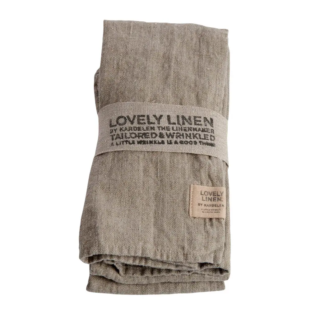 Lovely serviett lin 45x45 cm 4 stk Natural Beige
