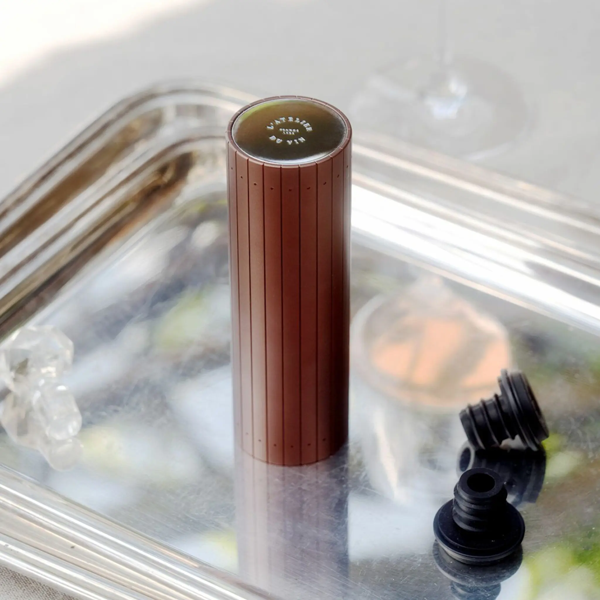 L'atelier du vin Elektrisk vakuumpump Gard'vin ON/OFF Power Signature koppar