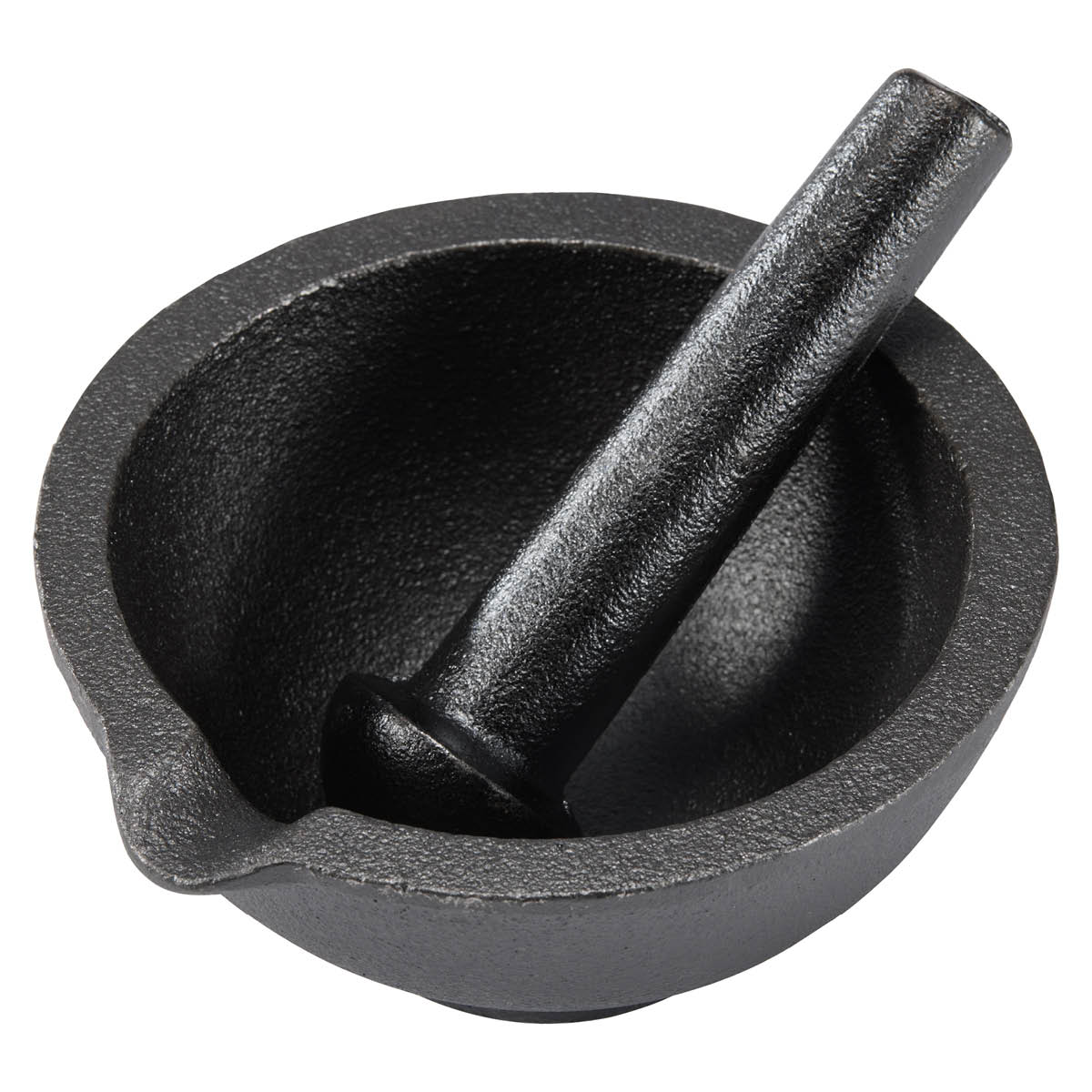 Dorre Gilly gjutjärnsmortel 13 cm svart