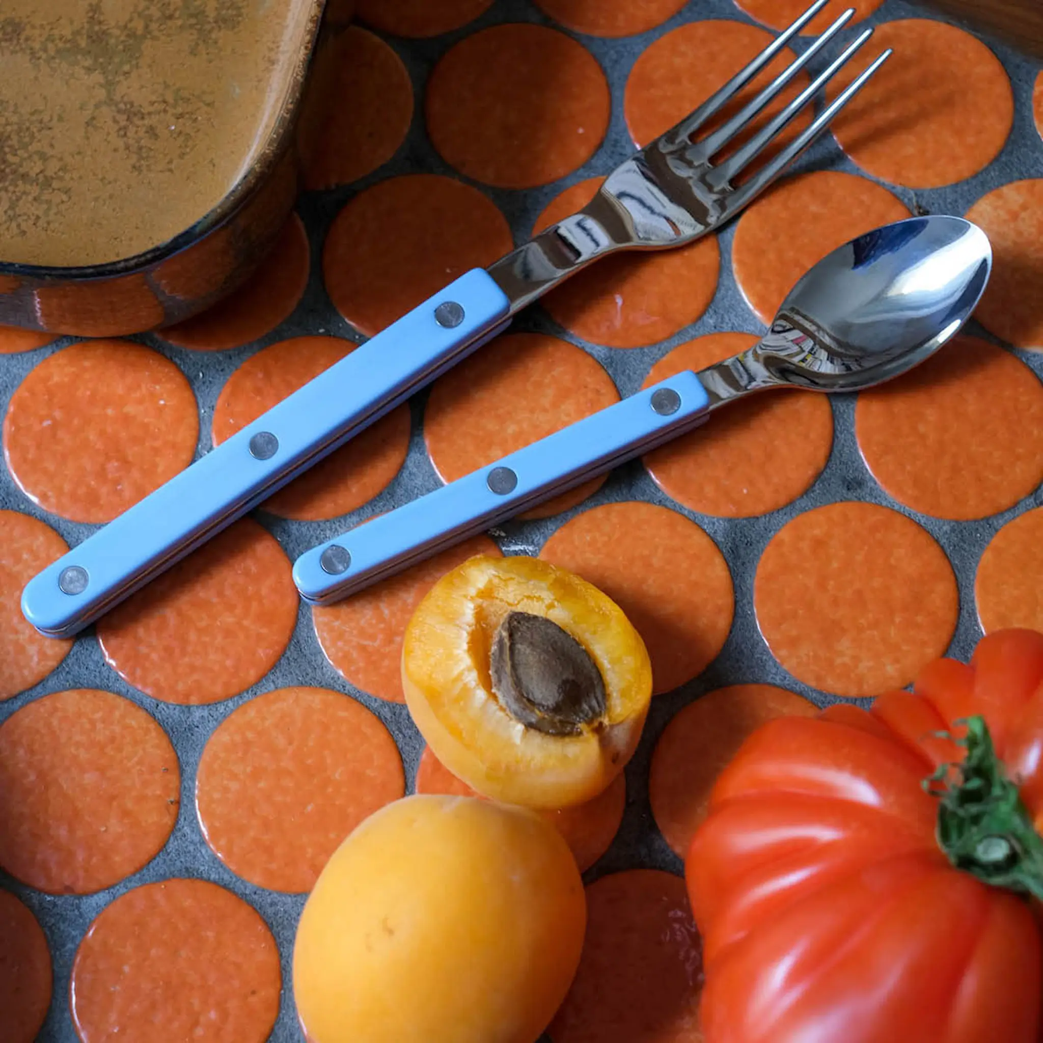 Sabre Bistrot ruokailuvälinesarja 24 kpl Pasten Blue