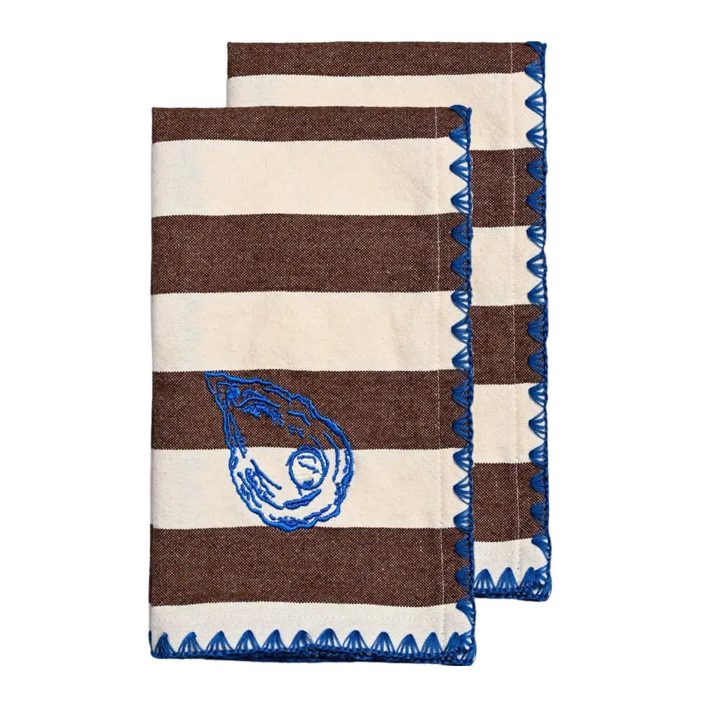 Bubba oyster serviett 45x45 cm 2 stk brun