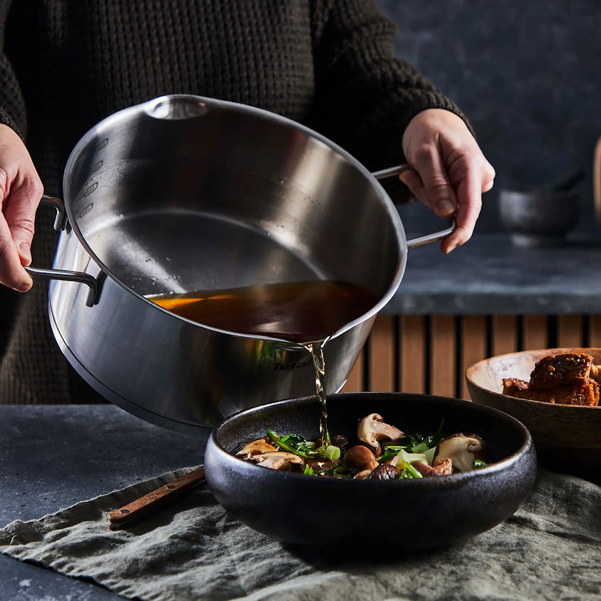 Tefal Nordica grytesett 6 deler 1,5L/3L/5,2L rustfritt stål