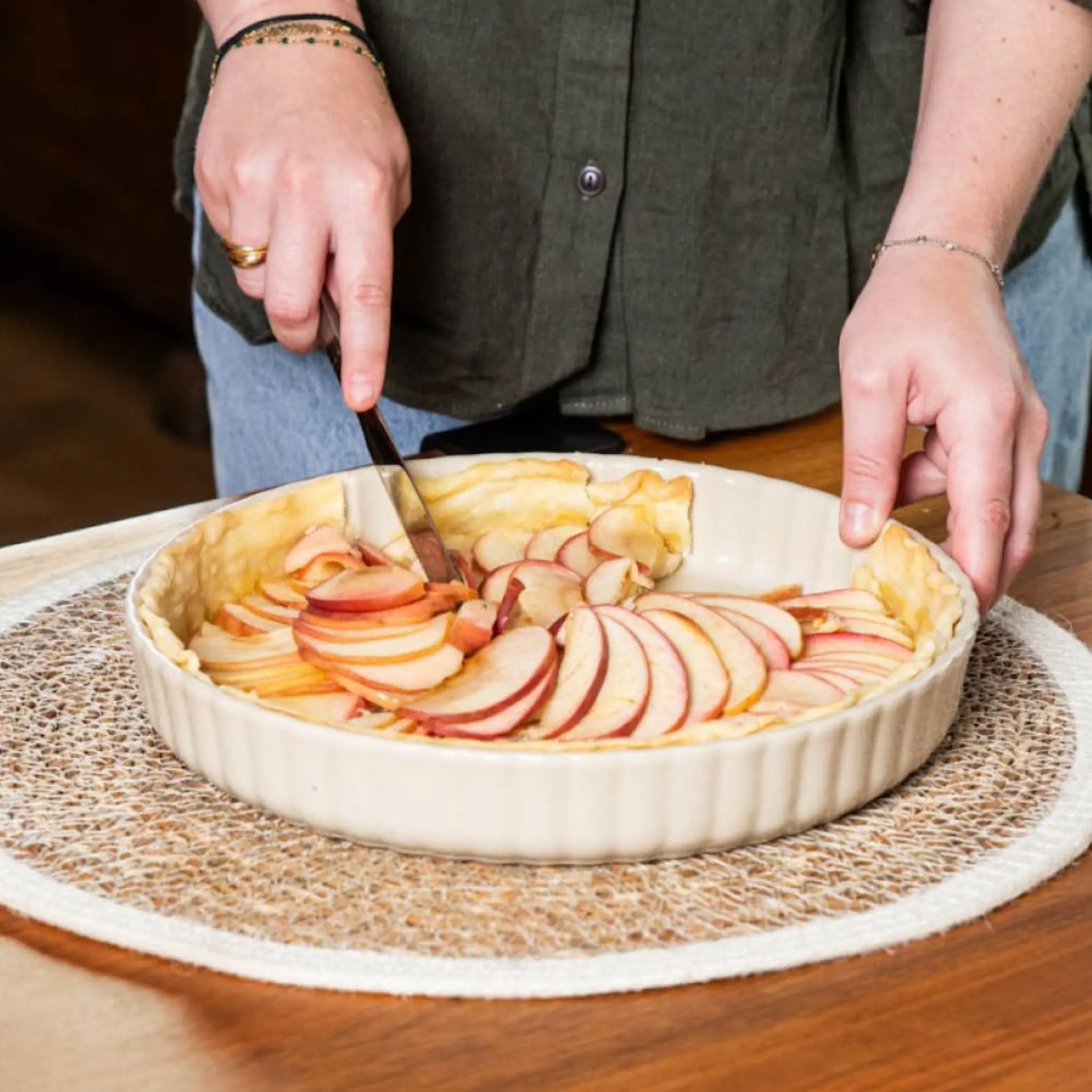 Pyrex Creation pajform 28 cm beige