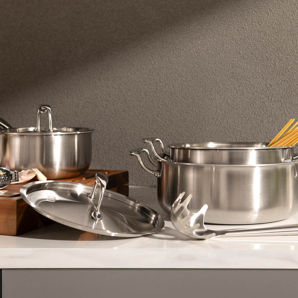 Modern House Rix Circle grytset 3 delar 1,6/3,2/4 L keramisk beläggning