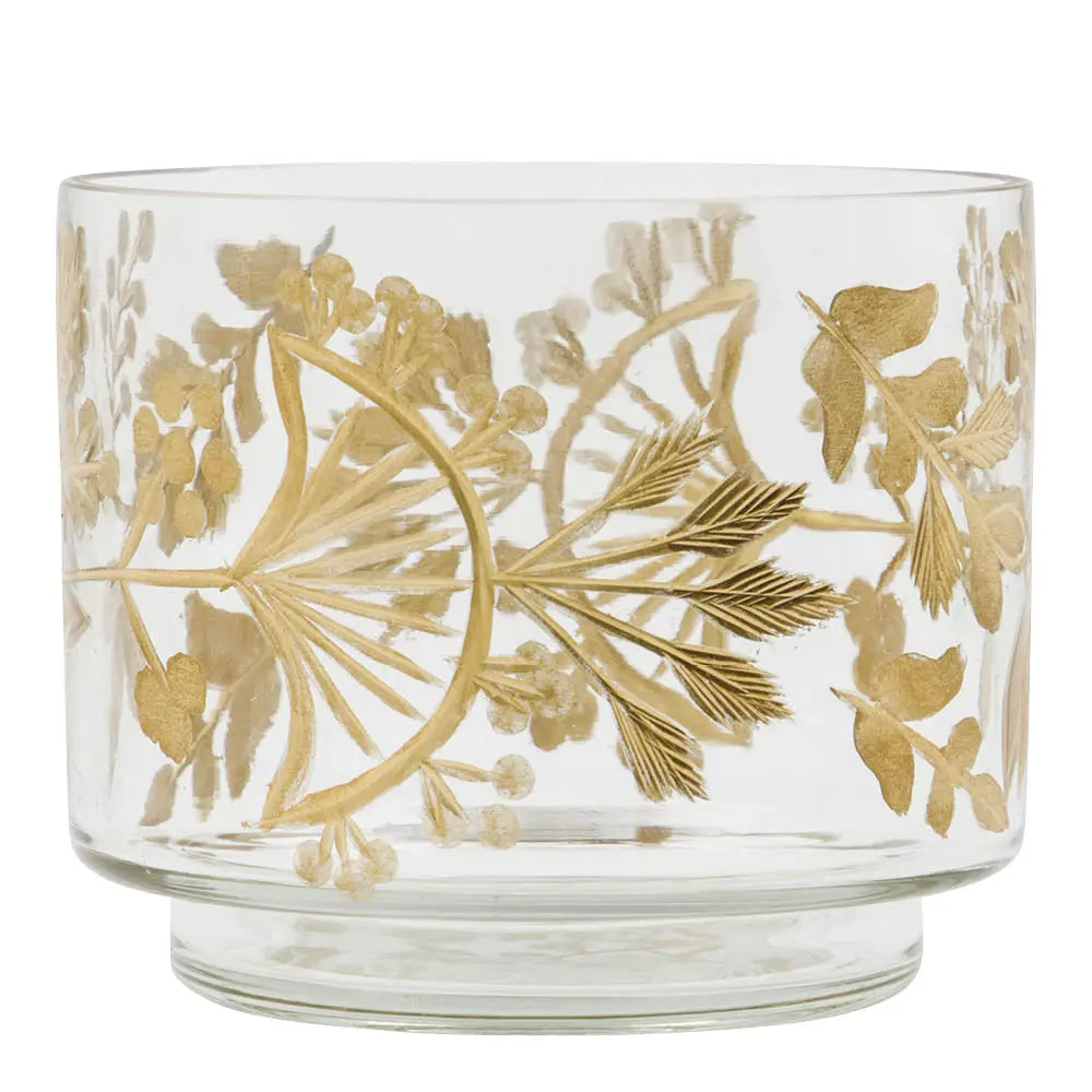 Find telysestake 9 cm klar gull